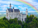 Rainbow over Castle Neuschwanstein, Bavarian Alps