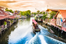 Canals of Bangkok, Thailand